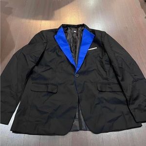 men’s 3 piece Suit. Size XXL, pant‘s size 36(Blue)